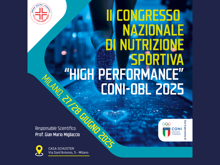 II SECONDO CONGRESSO NAZIONALE CONI-OBL “NUTRIZIONE SPORTIVA 2025”